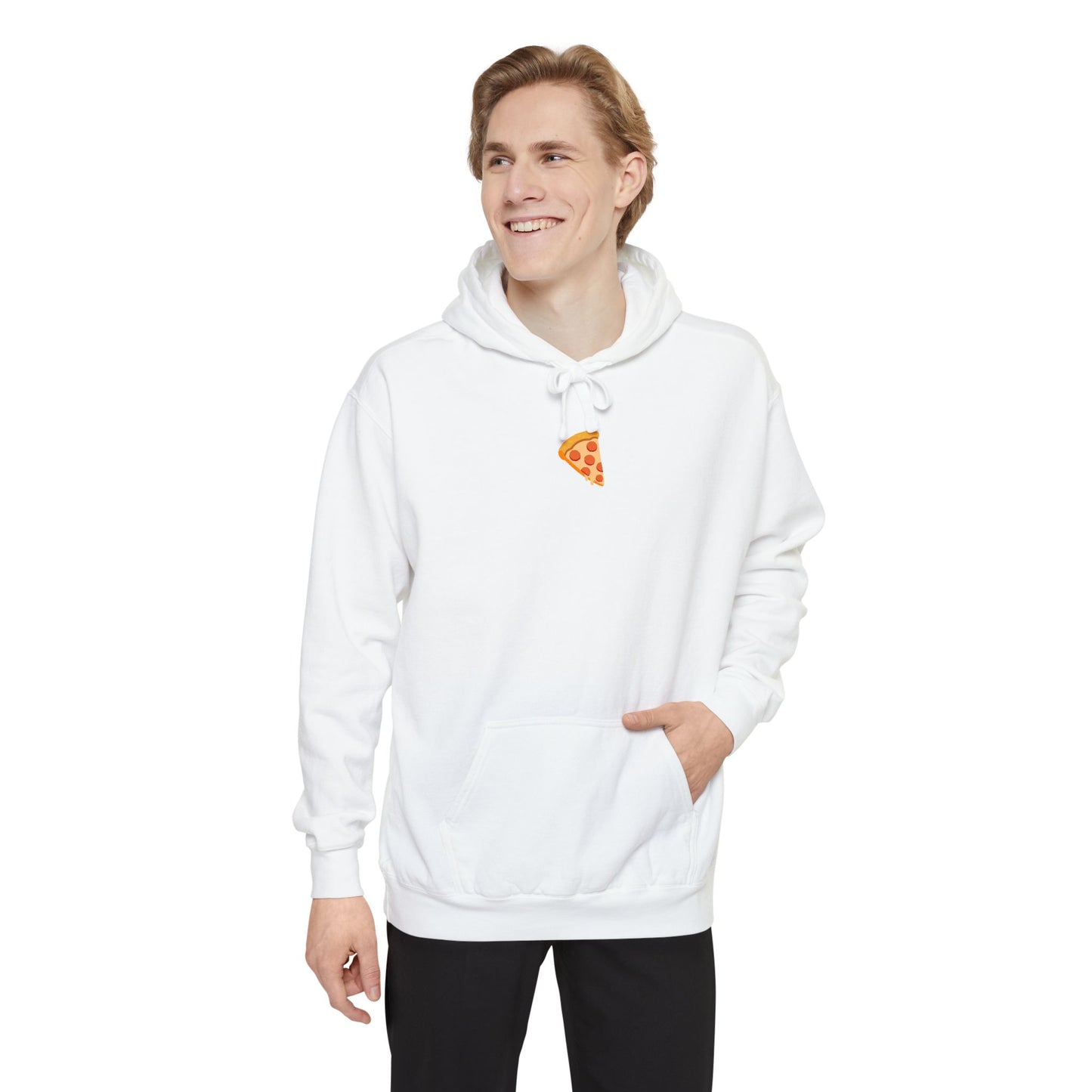 Pizza Slice Hoodie — Minimal Graphic Pullover for Pizza Lovers